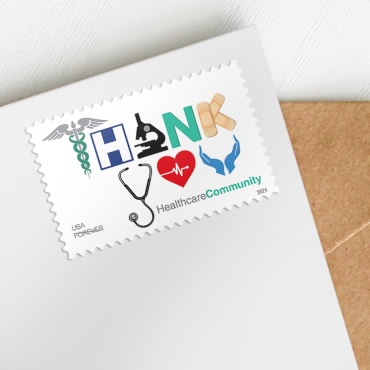 2024 Thank You, Healthcare CommunityStamps, Sheet of 20 Forever - Kestreli