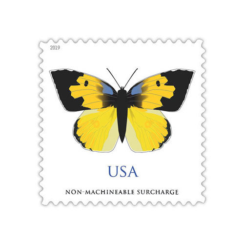 (2019) USPS Butterfly California Dogface Forever Stamps - Kestreli