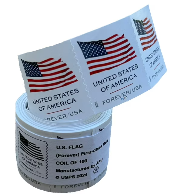 2025 US Flags Forever  Booklets Rolls - Kestreli