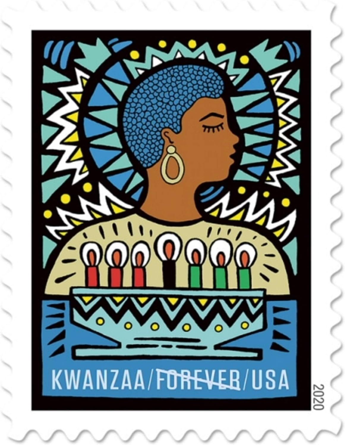 2020 USPS Kwanzaa Postage Stamps - Kestreli