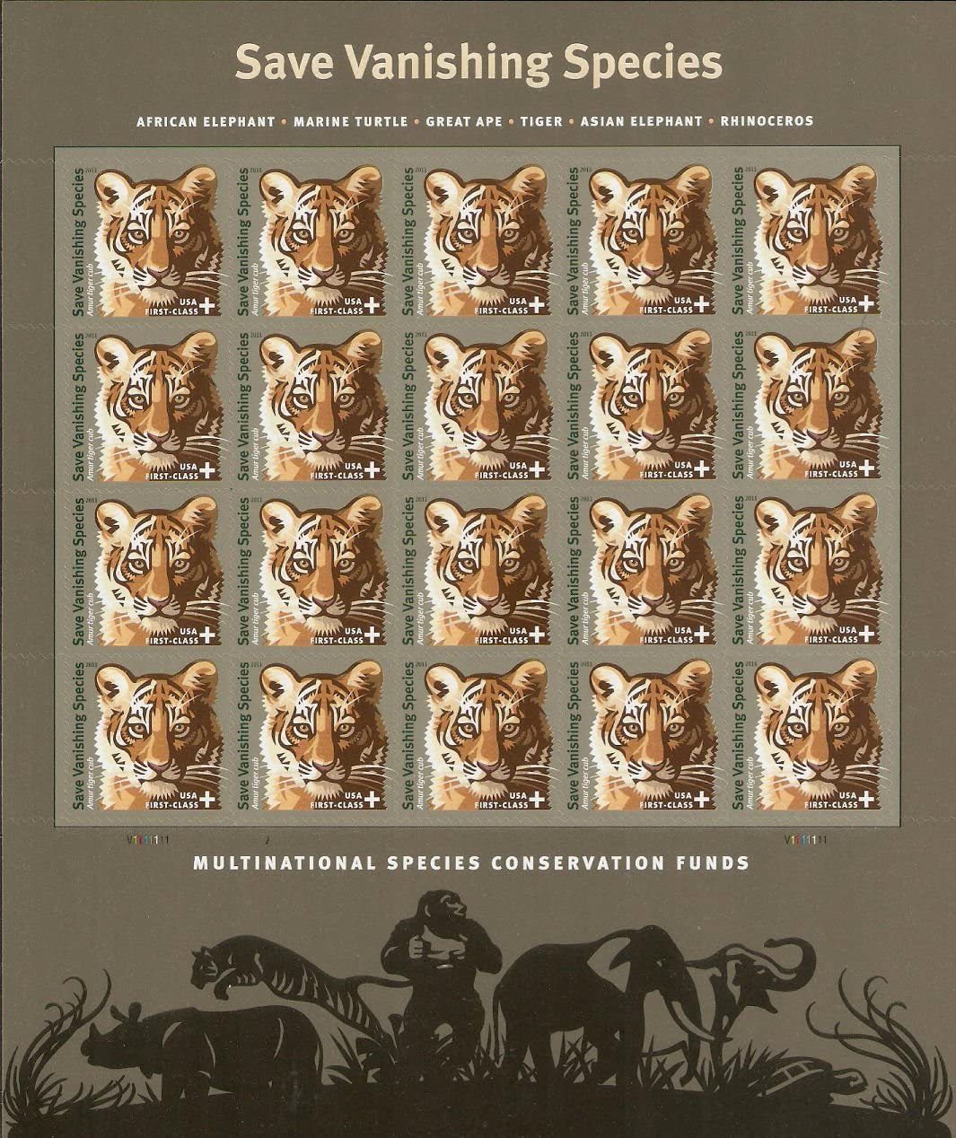 (2011) USPS Save Vanishing Species Postage Stamps - Kestreli