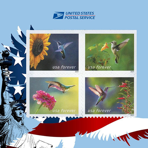 2024 USPS Garden Delights Forever Stamps - Kestreli