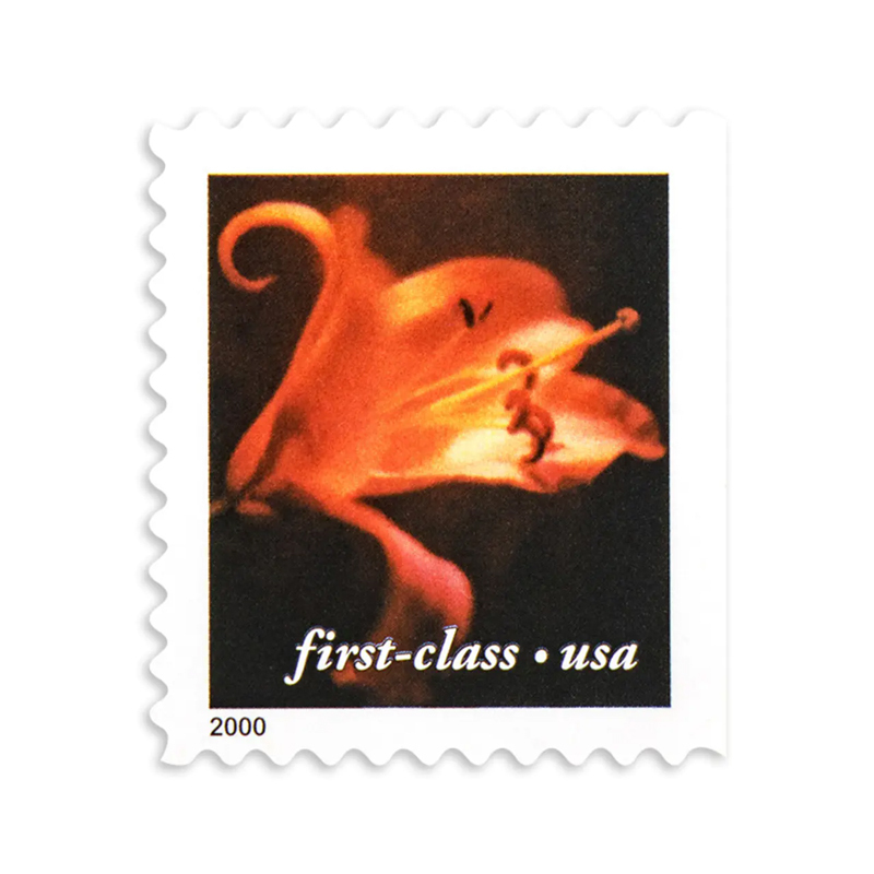 2000 US 34c Self Adhesive Four Flowers First Class Stamps - Kestreli