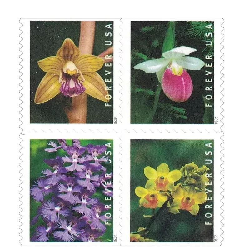 (2020) USPS Wild Orchids Forever Postage Stamps - Kestreli