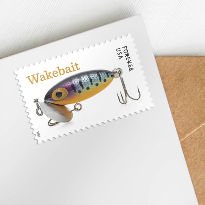 2025 Freshwater Fishing Lures Forever Stamps, Sheetof 20 - Kestreli
