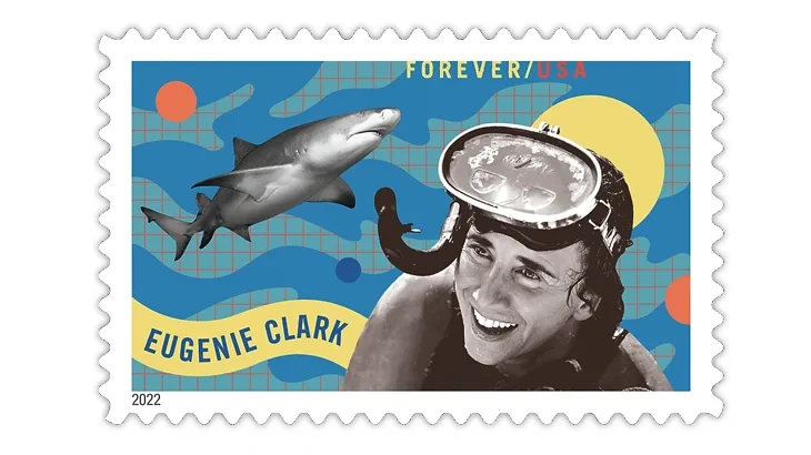 2022 USPS Eugenie Clark Postage Stamps - Kestreli