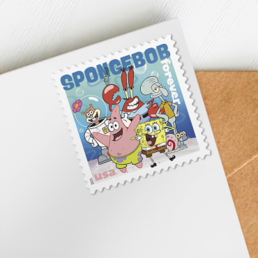 2025 SpongeBob Squarepants Stamps,Sheet of 16 - Kestreli