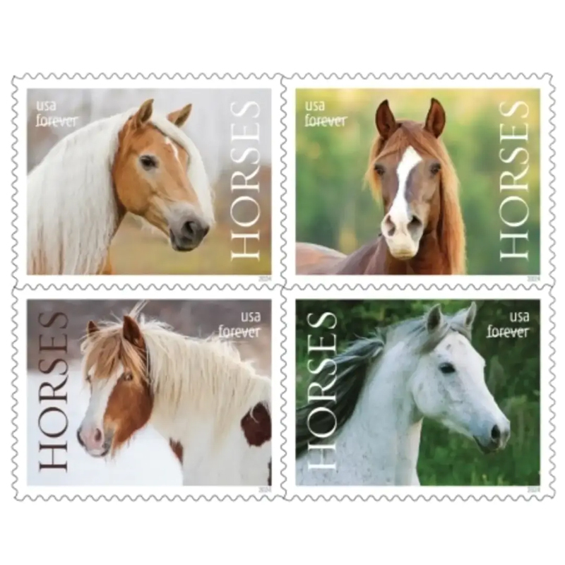 2024 Horses Stamps forever stamps - Kestreli