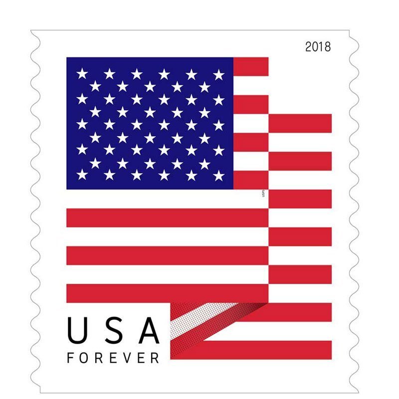 2018 U.S. Flag sheets Forever Stamps - Kestreli