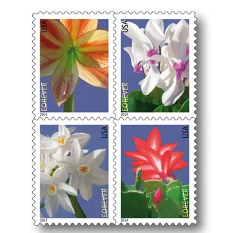 Winter flowers -Forever Stamps 2014 - Kestreli