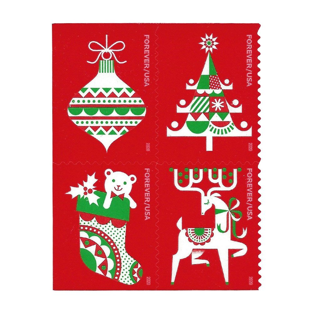(2020) USPS Holiday Delights Forever Stamps - Kestreli