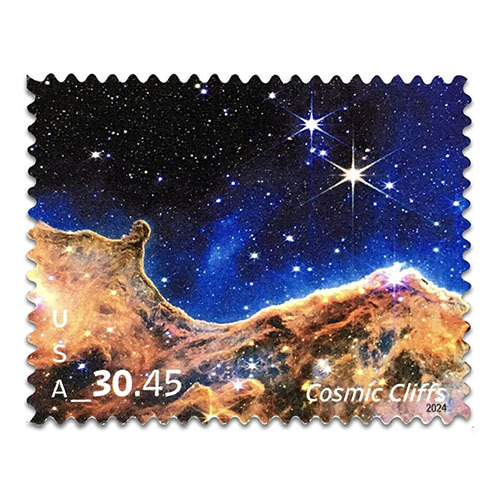 2024 USPS Cosmic Cliffs forever stamps - Kestreli