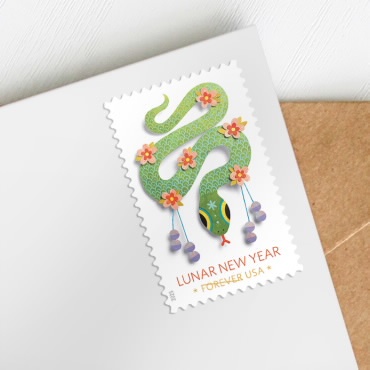2025 Lunar New Year: Year of the SnakeStamps, Sheet of 20 Forever - Kestreli