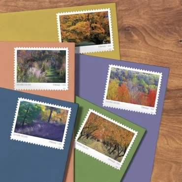 2024 forever stamps Autumn Colors - Kestreli