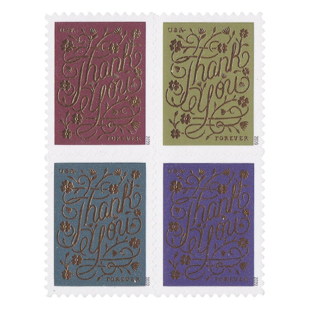 (2020) USPS Thank You Forever Postage Stamps - Kestreli