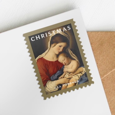 2024 usps Christmas Madonna and Child Forever Stamps Book of 20 - Kestreli