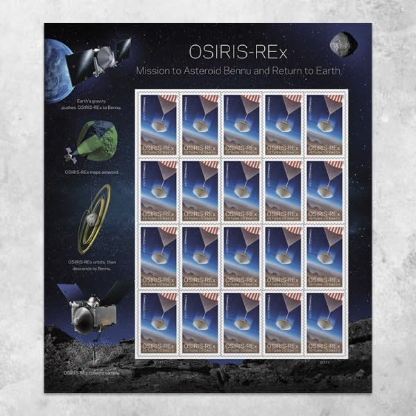 2023 Osiris-REx Mission to Asteroid Bennu and Return to Earth Forever Postage Stamps - Kestreli