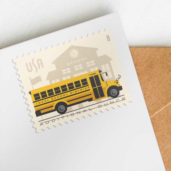 (2023) USA School Bus Additional Ounce Stamps - Kestreli
