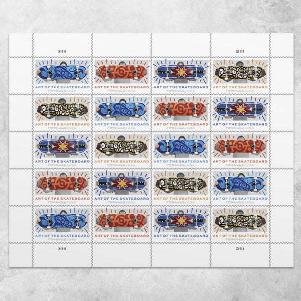 2023 Art of the Skateboad Postage Stamps - Kestreli