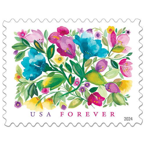 2024 USPS Celebration Blooms Stamps - Kestreli