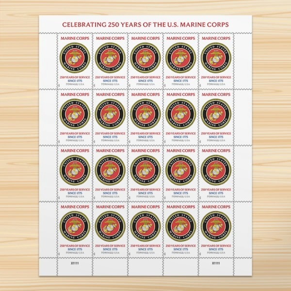 U.S. Army 250th Stamps Sheet of 20 - Kestreli