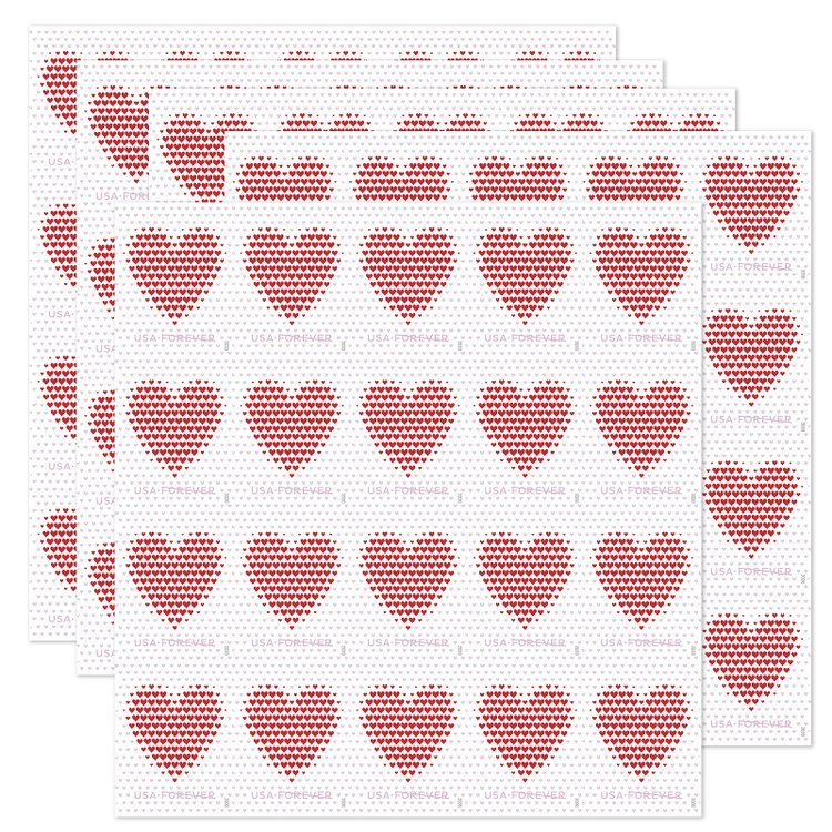 (2020) USPS Made Of Hearts Forever Stamps - Kestreli