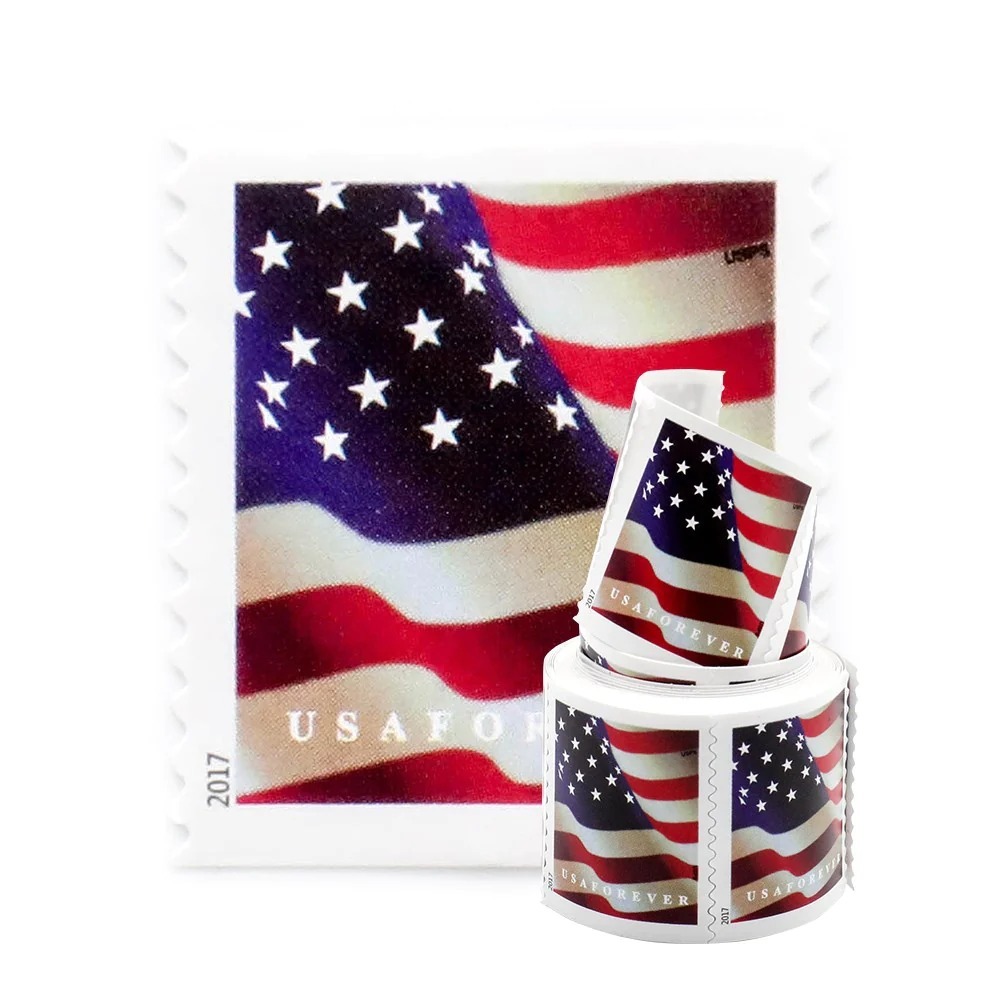 (2017) USPS Forever American Flag Stamps - Kestreli