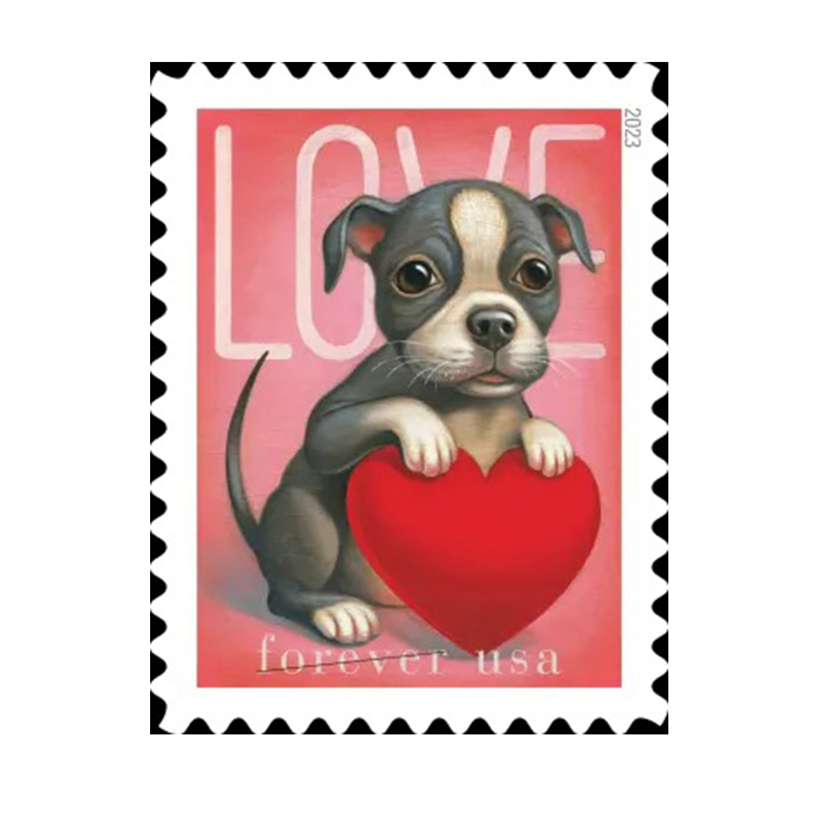 (2023) USPS Cat and Dog Love Forever Stamps - Kestreli