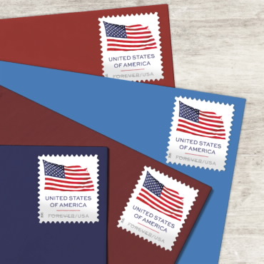 2025 U.S. Flag sheets Forever Stamps - Kestreli