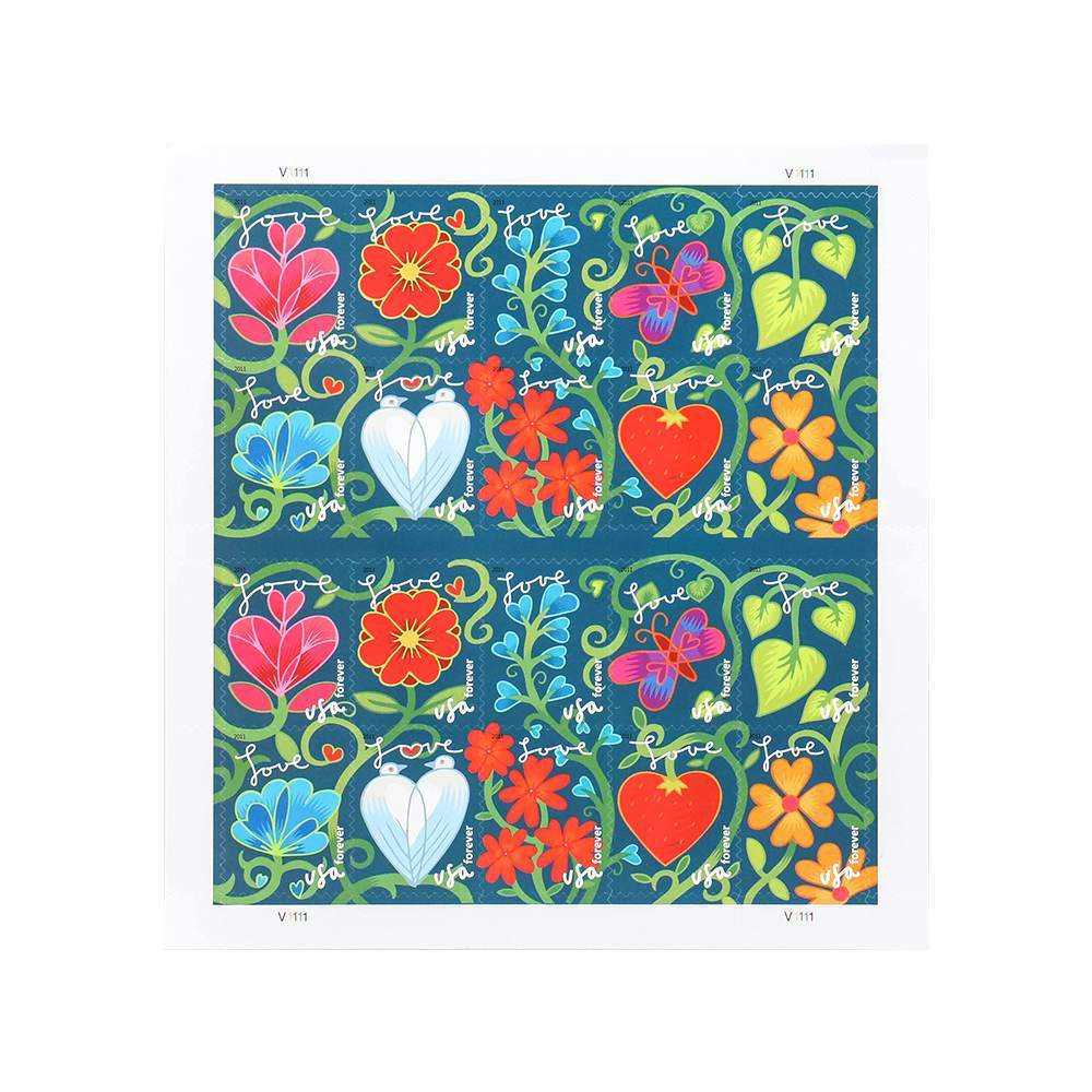 2011 US First-Class Forever Stamps - Garden of Love - Kestreli
