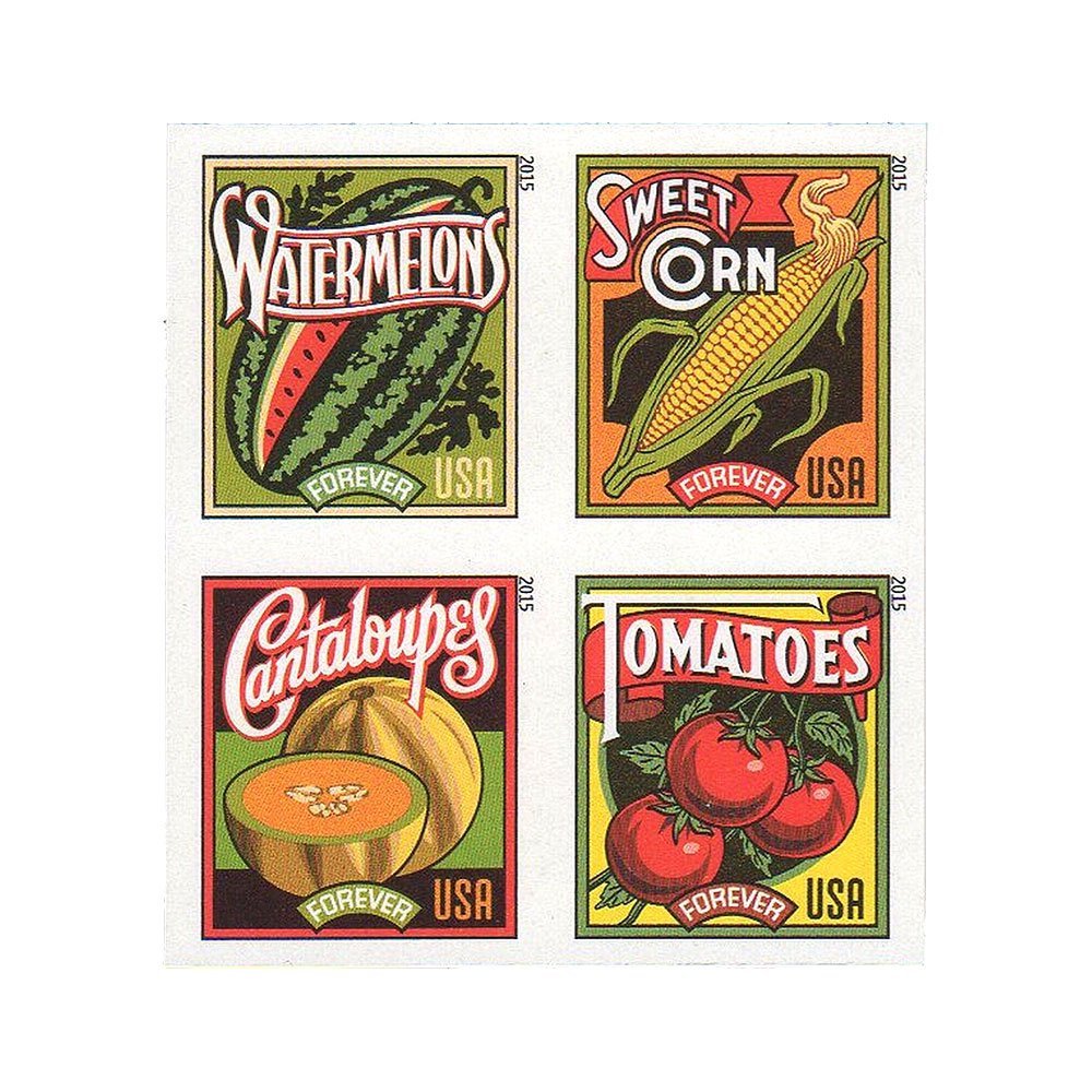 (2015) USPS Summer Harvest Forever Stamps - Kestreli