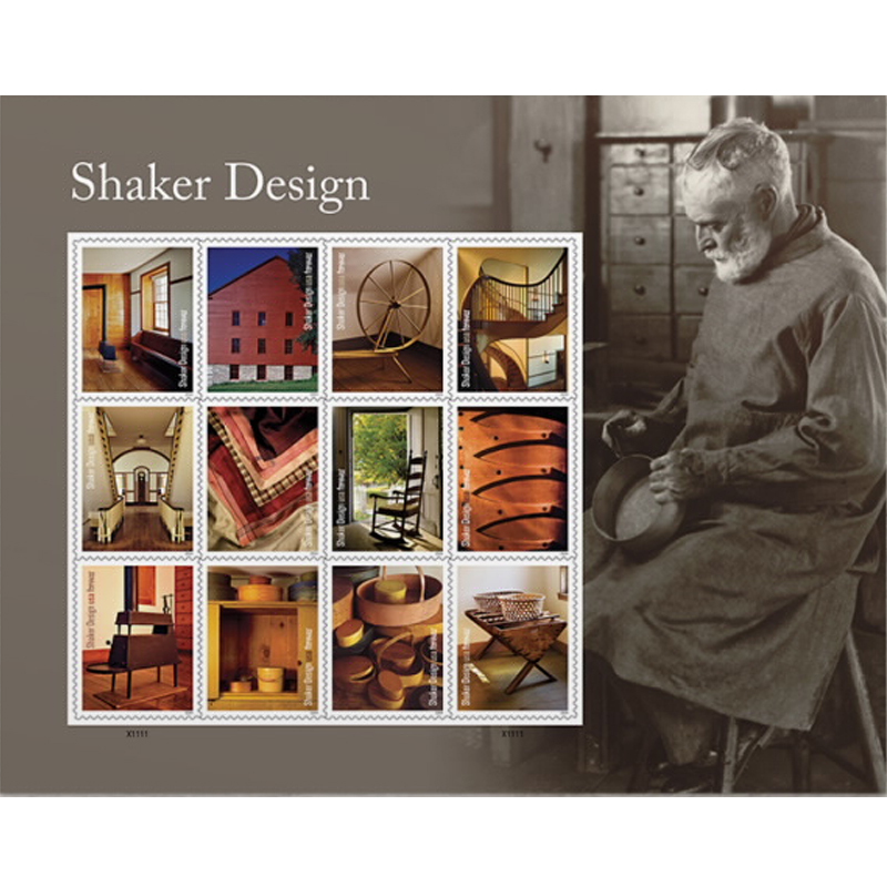 2024 Shaker Design Forever Stamps, Sheet of 12Forever 9.99c|Multiple Stamp Designs - Kestreli