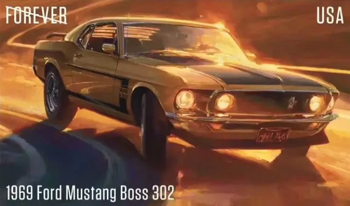 2022 USPS Pony Cars Stamps - Kestreli