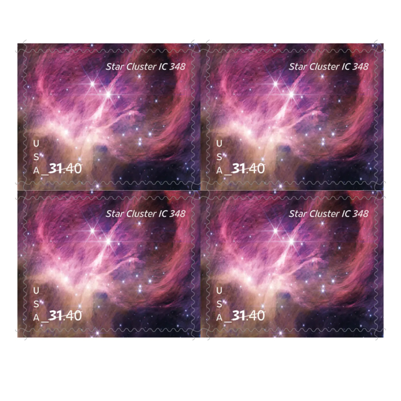 2025 Star Cluster Stamps, Sheet of 4Priority Mail Express Stamp - Kestreli