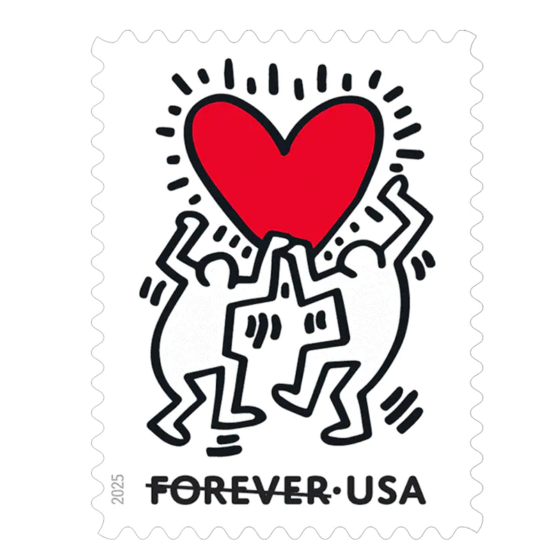 Love 2025 Stamps, Sheet of 20 Forever - Kestreli