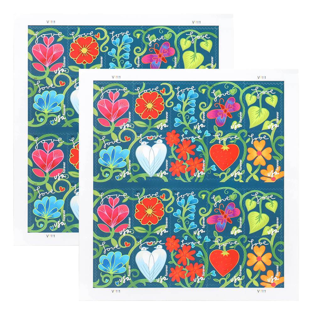 2011 US First-Class Forever Stamps - Garden of Love - Kestreli