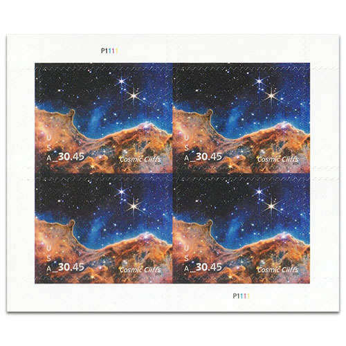 2024 USPS Cosmic Cliffs forever stamps - Kestreli