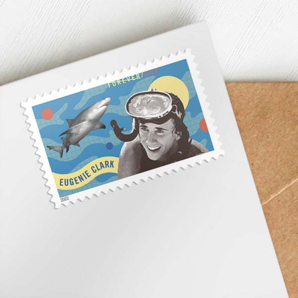 2022 USPS Eugenie Clark Postage Stamps - Kestreli