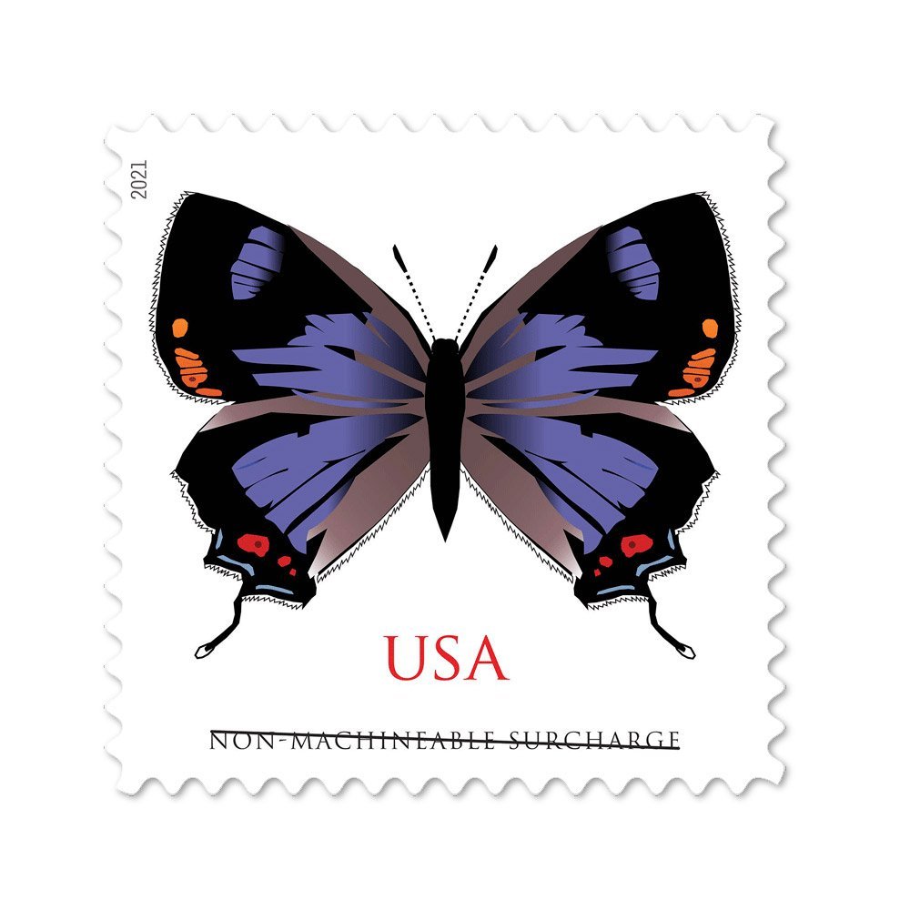 (2021) USPS Colorado Hairstreak Forever Postage Stamps - Kestreli