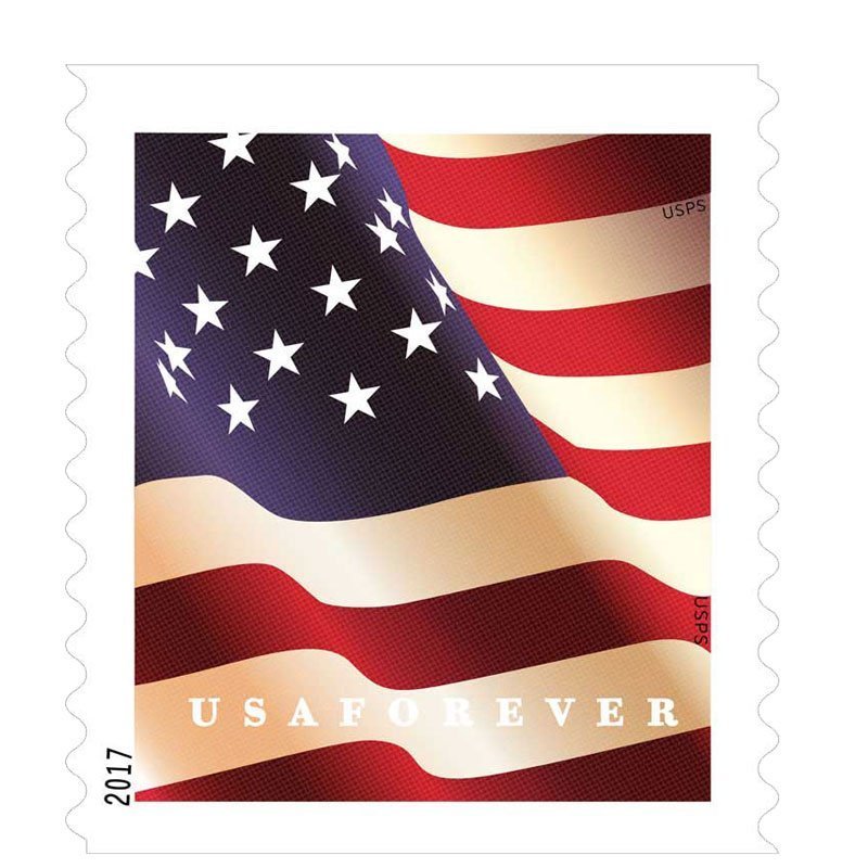 2017 U.S. Flag sheets Forever Stamps - Kestreli