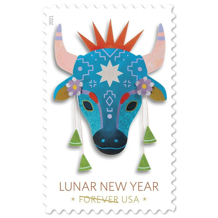 (2021) USPS Lunar New Year: Year Of The Ox Stamps - Kestreli