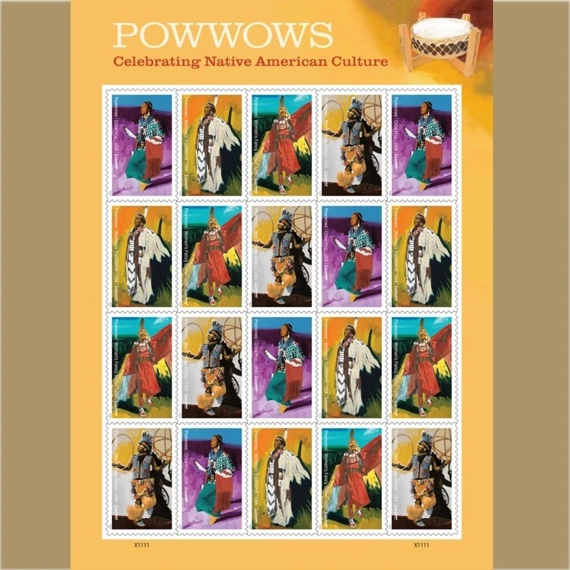 2025 Powwows Celebrating Native AmericanCulture Stamps Sheet of 20 - Kestreli