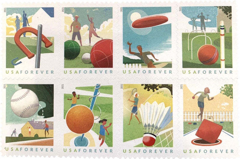 (2021) USPS Backyard Games Forever Stamps - Kestreli