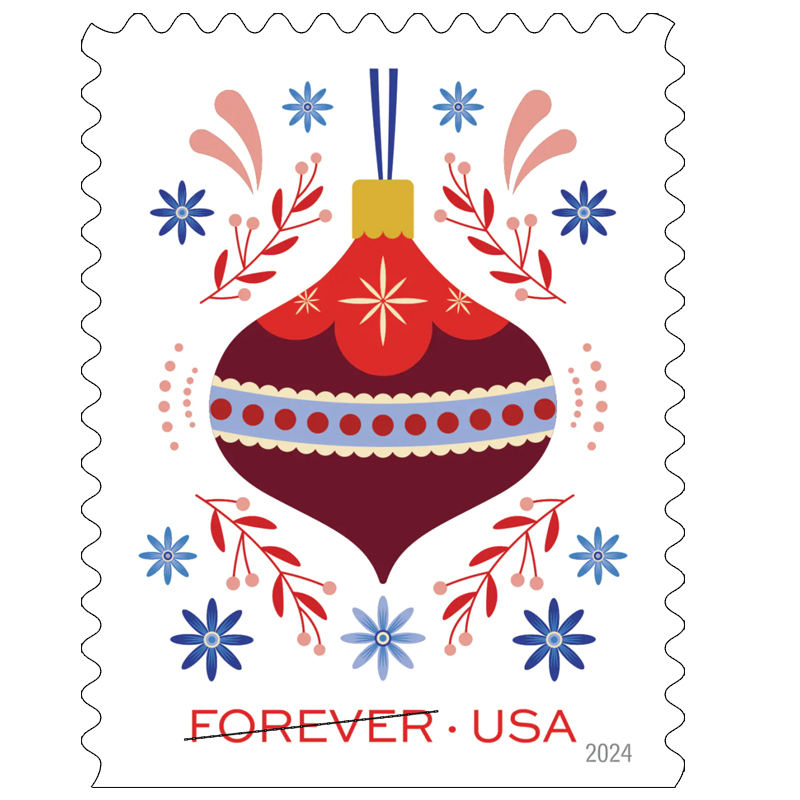 2024 Holiday Joy Forever Stamps, Book of 20|Multiple Stamp Designs - Kestreli
