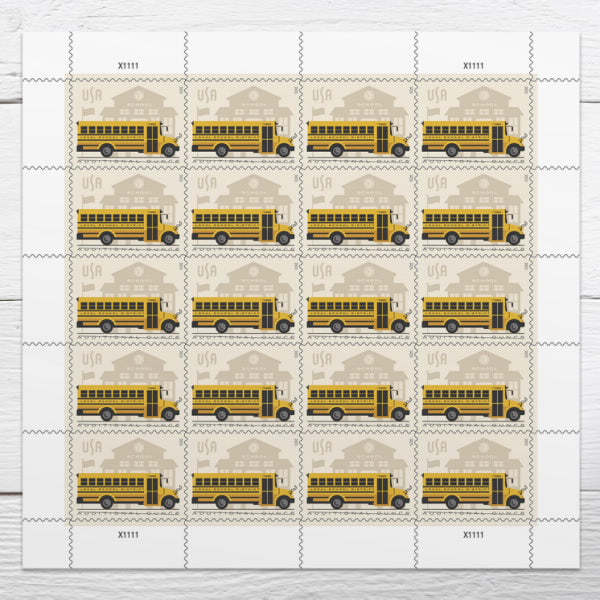 (2023) USA School Bus Additional Ounce Stamps - Kestreli