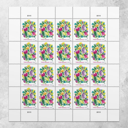 2024 USPS Wedding Blooms  Stamps - Kestreli