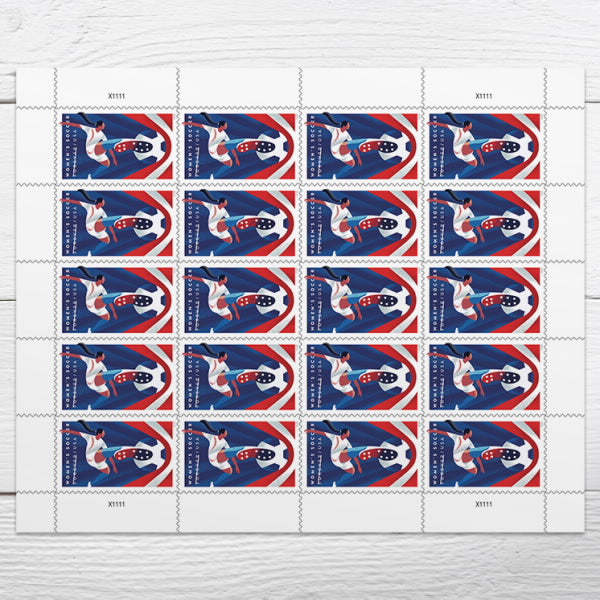 (2023) US Womens Soccer Forever Stamps - Kestreli