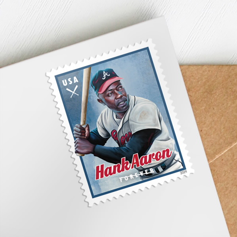 2024 Hank Aaron Forever Stamps, Sheet of 20 - Kestreli