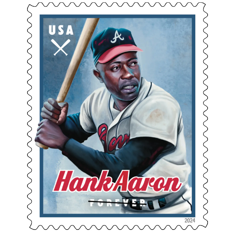 2024 Hank Aaron Forever Stamps, Sheet of 20 - Kestreli