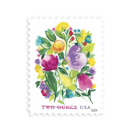 2024 USPS Wedding Blooms  Stamps - Kestreli